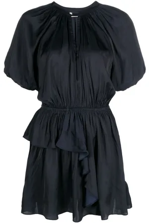 Zadig & Voltaire Romina puff-sleeve ruched mini dress