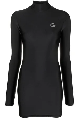 COPERNI Logo-print mock-neck minidress