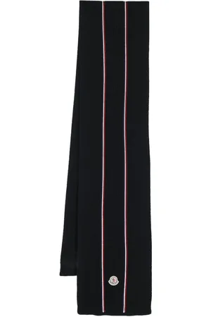 Moncler Logo-patch virgin-wool scarf