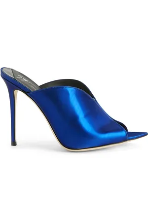 Giuseppe Zanotti Intriigo Muse 105mm metallic-effect mules