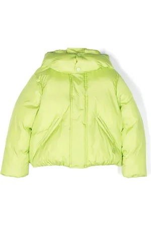 Maison Margiela Embroidered-logo hooded padded jacket