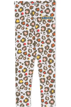 Kenzo Logo-patch graphic-print leggings