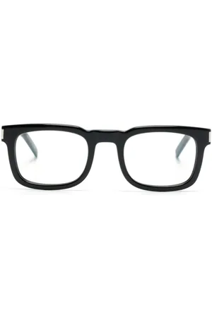 Saint Laurent Logo-engraved square-frame glasses