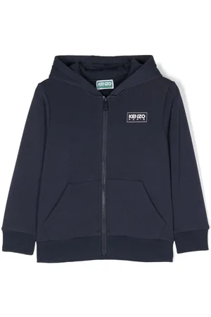 Kenzo Logo-patch zip-up sweatshirt