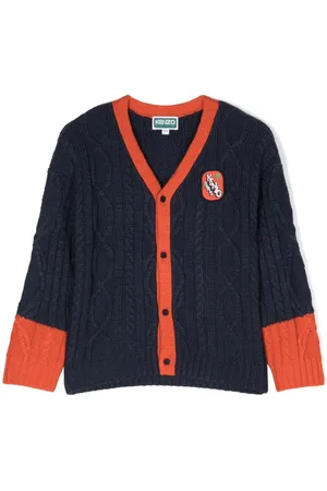 Kenzo Logo-patch V-neck cardigan