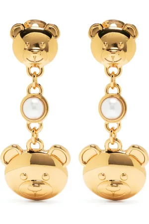 Moschino Teddy-Bear pear-embellished earrings