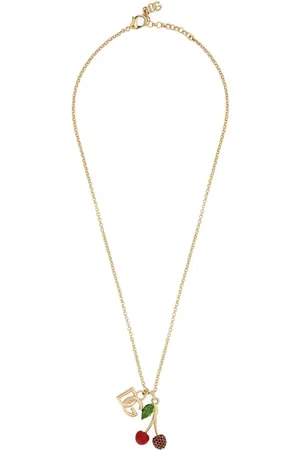 Dolce & Gabbana Logo-charm polished necklace