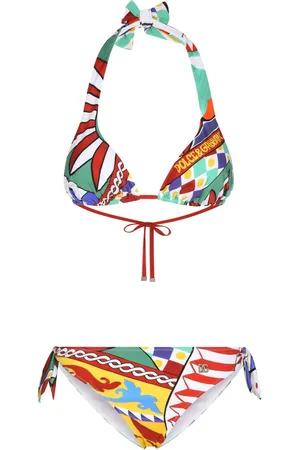 Dolce & Gabbana Carretto-print bikini set