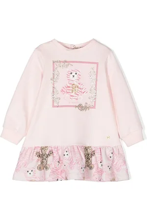 Roberto Cavalli Teddy-print sweater dress