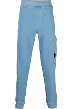 C.P. Company Logo-plaque cotton track pants