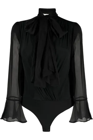 Pinko Tie-neck chiffon bodysuit