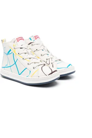 Camper Graphic-print leather sneakers
