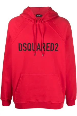 Dsquared2 Raised-logo drawstring hoodie