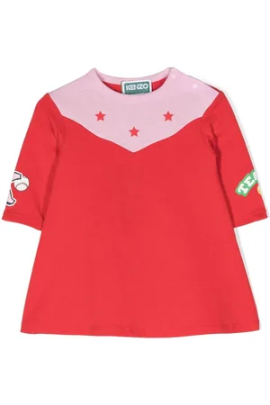 Kenzo Star-print detail cotton dress