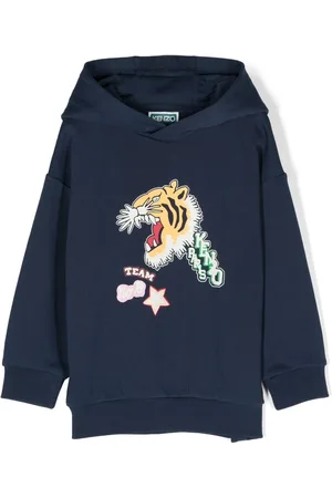 Kenzo Tiger-print cotton hoodie