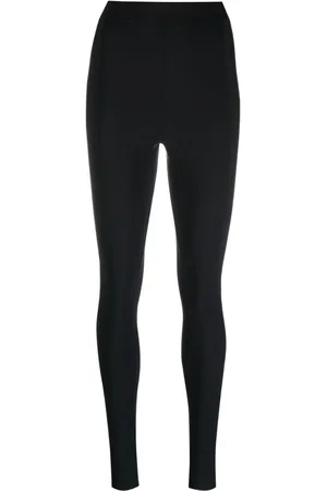 WARDROBE.NYC Elasticated-waist rear-slit leggings