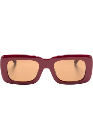 Linda Farrow X The Attico Marfa rectangle-frame sunglasses
