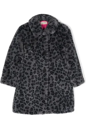 Zadig & Voltaire Leopard-print faux-fur coat