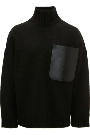 J.W.Anderson Leather patch-pocket jumper