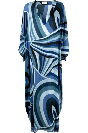 Puccini Iride-print maxi dress