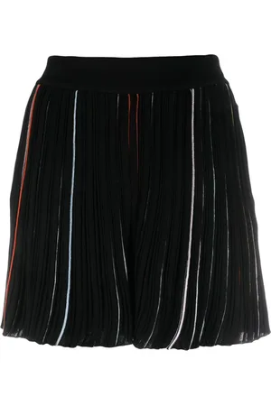 Sonia by Sonia Rykiel Contrast-stripe pleated shorts