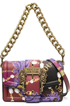 VERSACE Chain Couture faux-leather crossbody bag