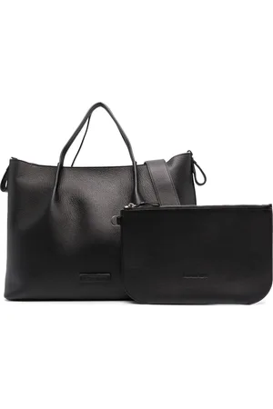 Fabiana Filippi Logo-patch leather tote bag