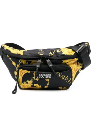 VERSACE Chain Couture-print belt bag