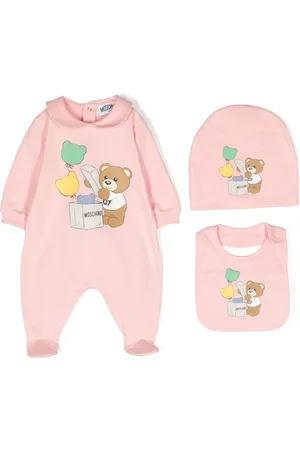 Moschino Teddy Bear print babygrow set