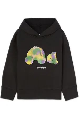Palm Angels Bear logo-print cotton hoodie