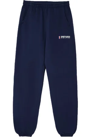 Sporty & Rich Logo-print cotton track pants