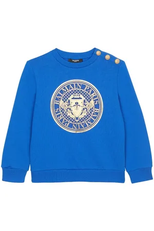 Balmain Logo-print cotton sweatshirt