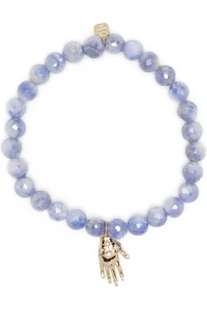Sydney Evan 14kt yellow gold & diamond moonstone bracelet