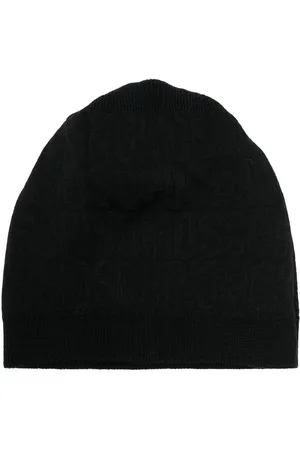 Moschino Logo-print pattern knit beanie