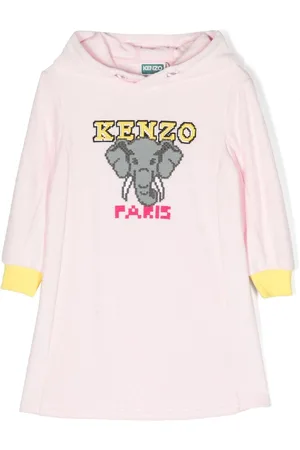 Kenzo Graphic-print hooded dress