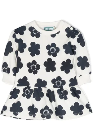 Kenzo Floral-print long-sleeved dress
