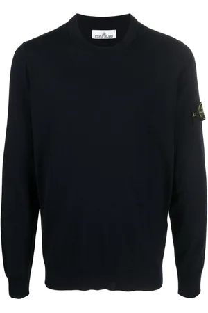 Stone Island Compass-patch virgin wool jumper