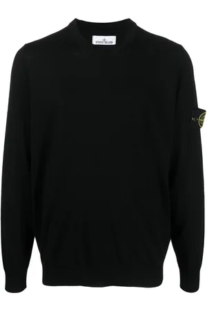 Stone Island Compass-patch virgin wool jumper