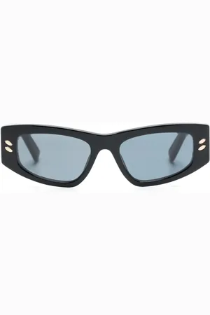 Stella McCartney Chain-link detail rectangle-frame sunglasses