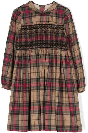 BONPOINT Tartan-check print dress