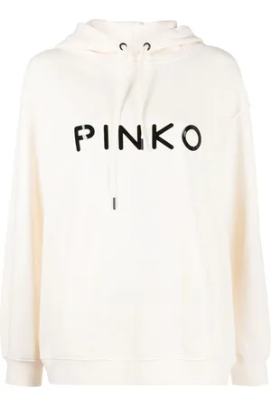 Pinko Logo-appliqu?? cotton hoodie
