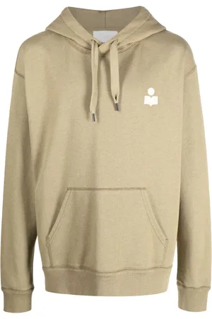 Isabel Marant Appliqu??-logo drawstring hoodie