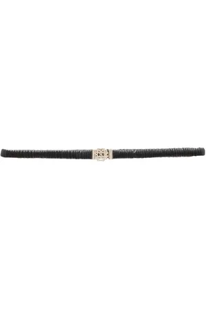 Sandro Ruched-detailing elasticated leather belt