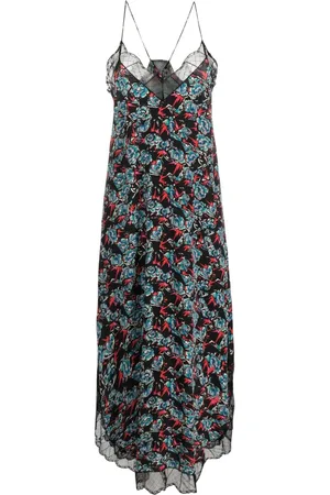 Zadig & Voltaire Risty floral-print silk slip dress