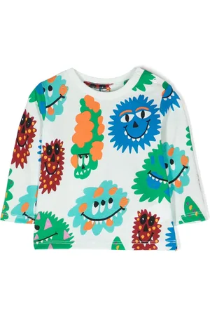 Stella McCartney Graphic-print organic cotton top