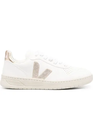 Veja V10 metallic leather sneakers