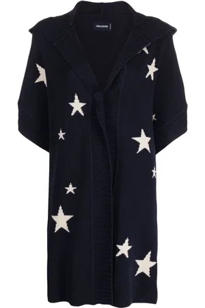 Zadig & Voltaire Inna star-jacquard cashmere cardigan