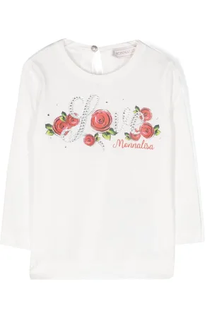 MONNALISA Logo-print coton T-shirt