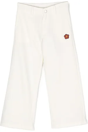 Kenzo Logo-patch straight-leg trousers