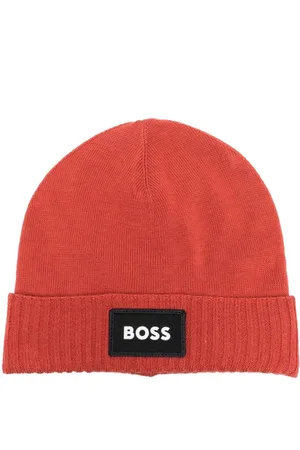 HUGO BOSS Embroidered-logo beanie hat